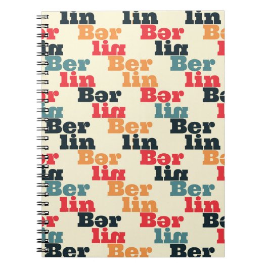 Berliner Kreativmuster Notizblock (Vorderseite)