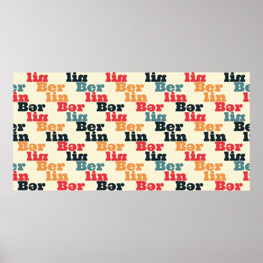 Berliner Kreativmuster Poster (Vorne)