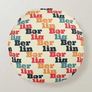 Berliner Kreativmuster Rundes Kissen