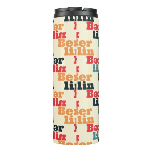 Berliner Kreativmuster Thermosbecher (Rückseite)