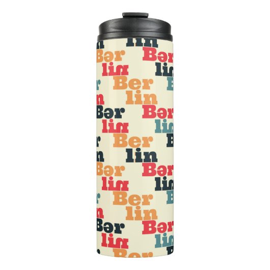 Berliner Kreativmuster Thermosbecher (Vorderseite)