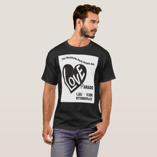 Berliner Liebe-Parade 1989  T-Shirt (Vorne ganz)