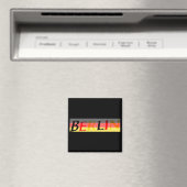 Berliner Logo auf deutscher Flagge Magnet (In Situ (Geschirrspüler))