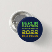 Berliner Marathon 2022 Button (Vorne & Hinten)
