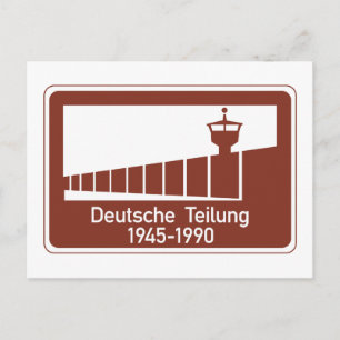 Berliner Mauer 1945-1990, Berliner Mauer, deutsche Postkarte