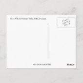 Berliner Mauer bleibt erhalten Postkarte (Rückseite)