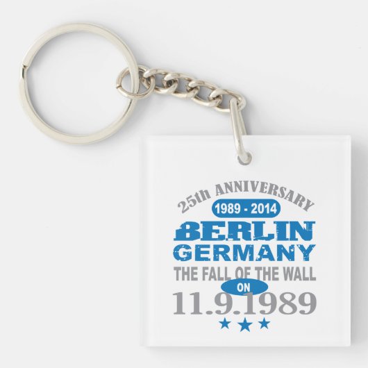 Berliner Mauer Deutschland 25 Jahre Jahrestag Schlüsselanhänger (Vorderseite)