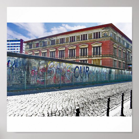 BERLINER MAUER GRAFFITI INDIANO POSTER (Vorne)