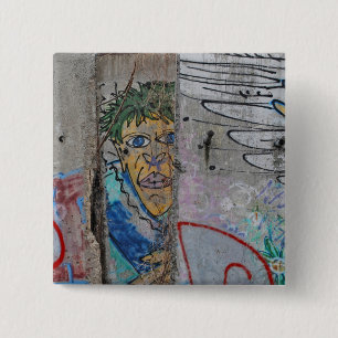 Berliner Mauer Graffiti-Kunst Button