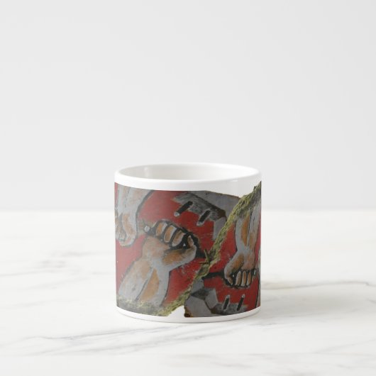 Berliner Mauer Graffitigroße Espresso-Tasse Espressotasse (Vorderseite)