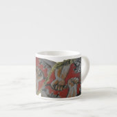 Berliner Mauer Graffitigroße Espresso-Tasse Espressotasse (Vorderseite Rechts)