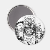 Berliner Mauer Magnet (Vorderseite/Rückseite)