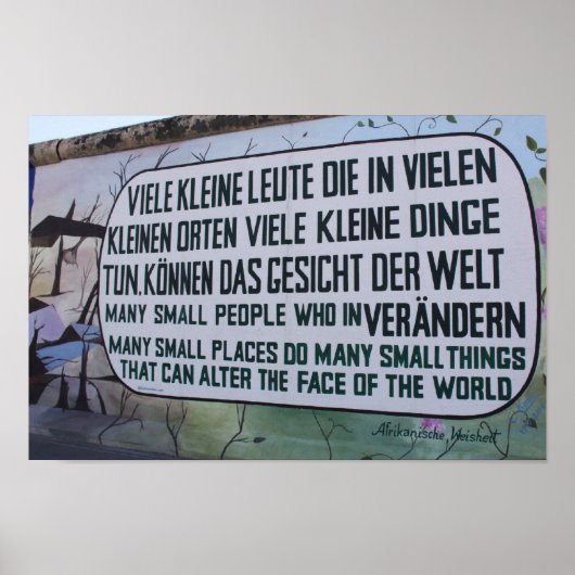 Berliner Mauer Poster (Vorne)