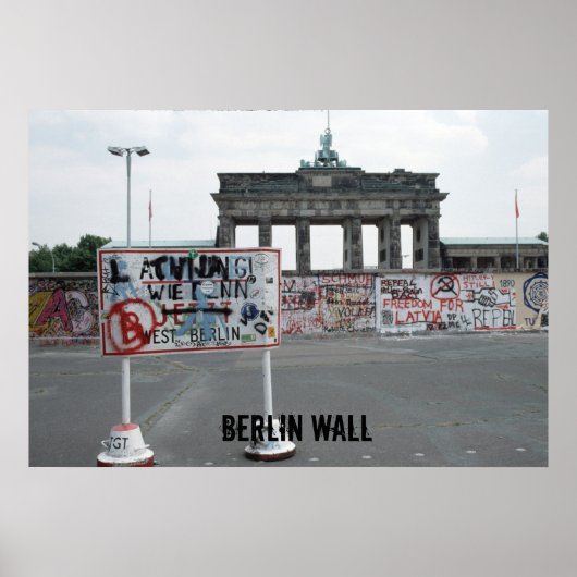 Berliner Mauer Poster (Vorne)