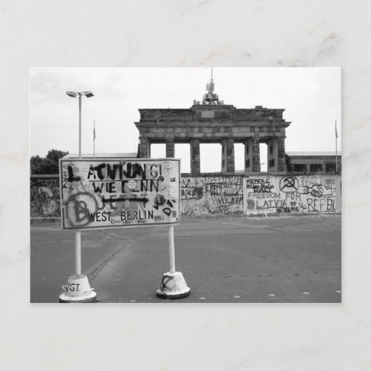 Berliner Mauer Postkarte (Vorderseite)