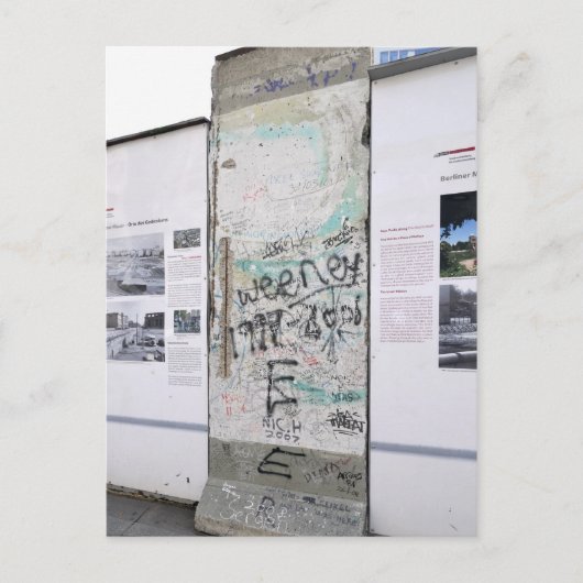 Berliner Mauer Postkarte (Vorderseite)