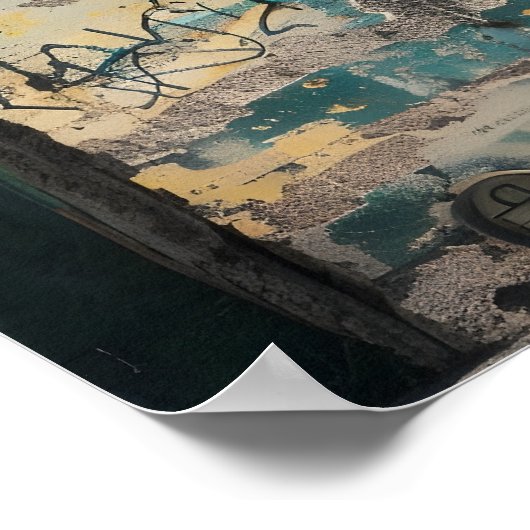 Berliner Mauer Vintag Poster (Ecke)