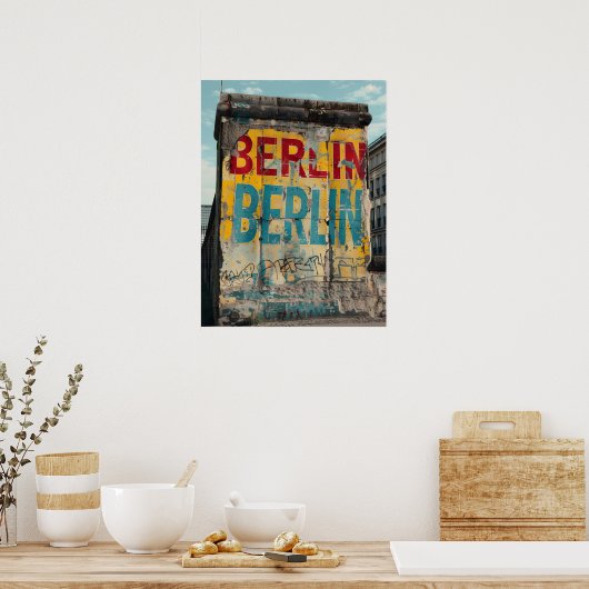 Berliner Mauer Vintag Poster (Küche)