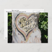 Berliner Mauer - Wir Lieben Sie Postkarte (Vorne/Hinten)