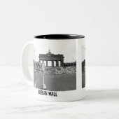 Berliner Mauer Zweifarbige Tasse (Vorderseite Links)