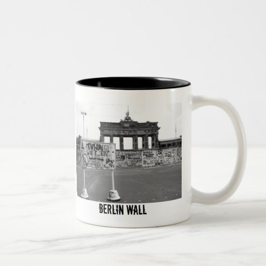 Berliner Mauer Zweifarbige Tasse (Rechts)
