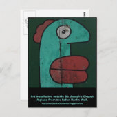 Berliner Mauerbild Postkarte (Vorne/Hinten)