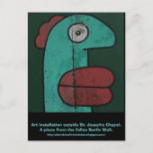 Berliner Mauerbild Postkarte (Vorderseite)