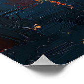 Berliner Nächte - Brandenburger Tor Spiegelungen Poster (Ecke)