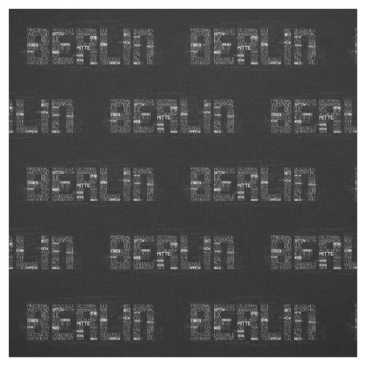 Berliner Ortstürzen Kunst, Berliner Nachbarschafte Stoff (Muster)