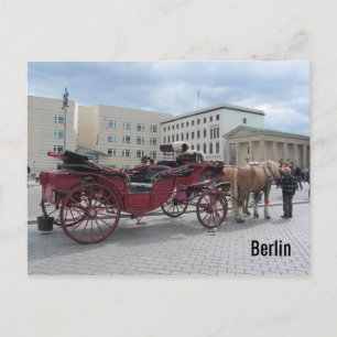 Berliner Pferd und Buggy Postkarte