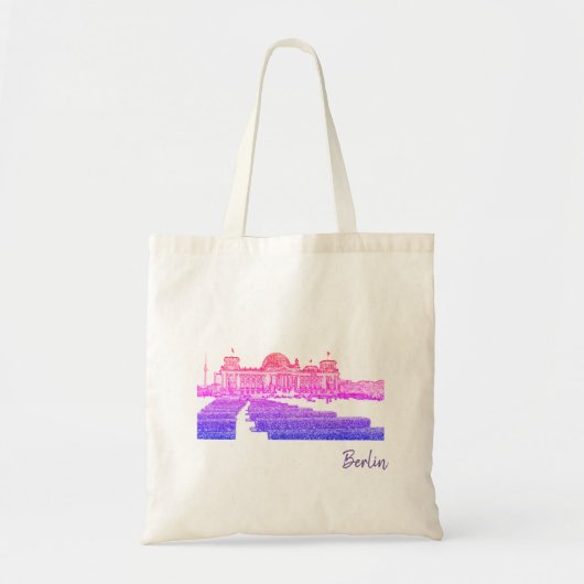 Berliner Reichstag - Sketch Tote Bag Tragetasche (Vorne)