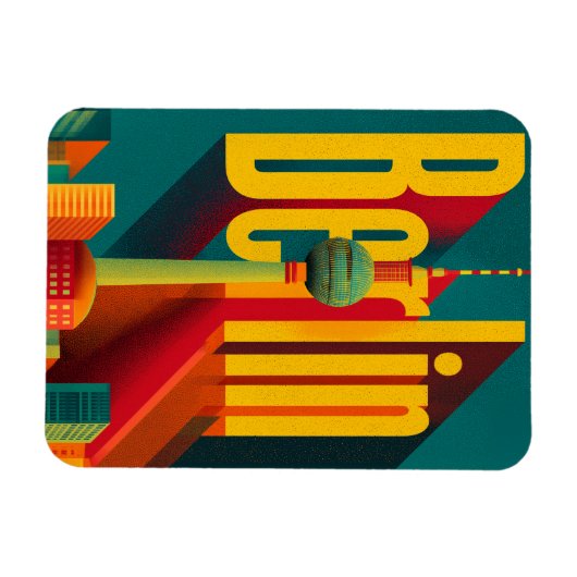 Berliner Retro Magnet (Horizontal)
