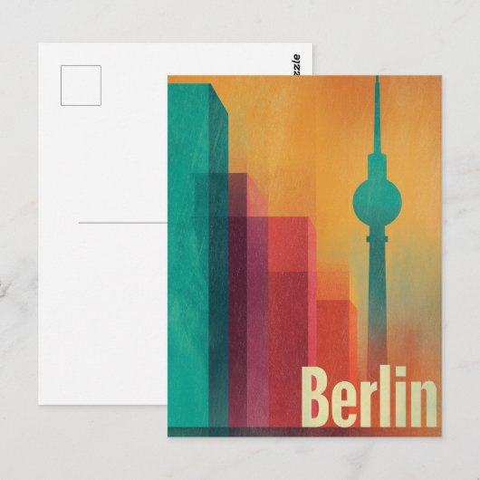 Berliner Retro Postkarte (Vorne/Hinten)