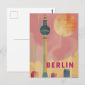 Berliner Retro-Vintag Postkarte (Vorne/Hinten)