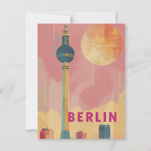 Berliner Retro-Vintag Postkarte