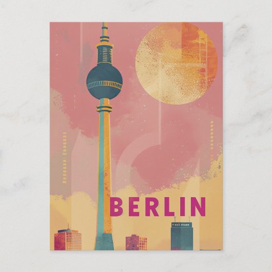 Berliner Retro-Vintag Postkarte (Vorderseite)