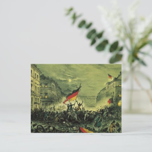 Berliner Revolution 1848 Postkarte (Stehend Vorderseite)