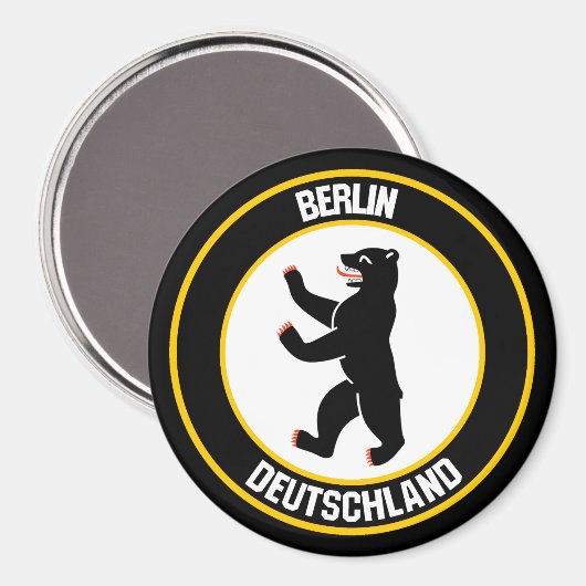 Berliner RundEmblem Magnet (Vorderseite/Rückseite)
