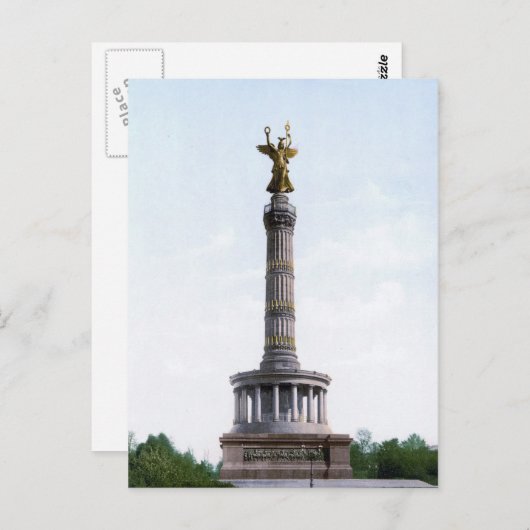 Berliner Siegessäule Postkarte (Vorne/Hinten)