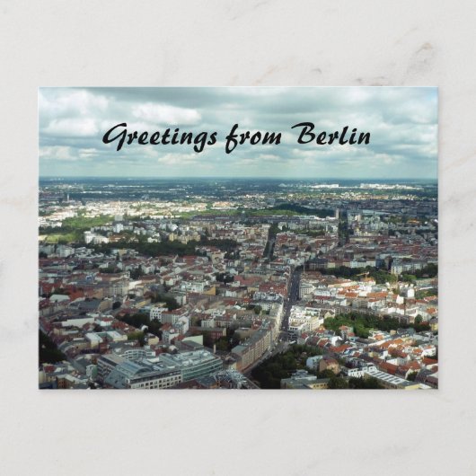 Berliner Stadt Postkarte (Vorderseite)