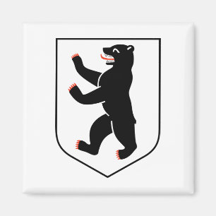 Berliner Stadtsymbol Deutschlandflagge Bär Emblem Magnet