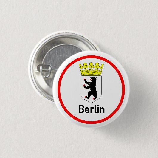 Berliner Stadtwappen Button (Vorne & Hinten)