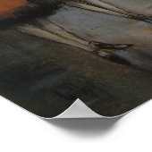 Berliner Straße im Regen Poster (Ecke)