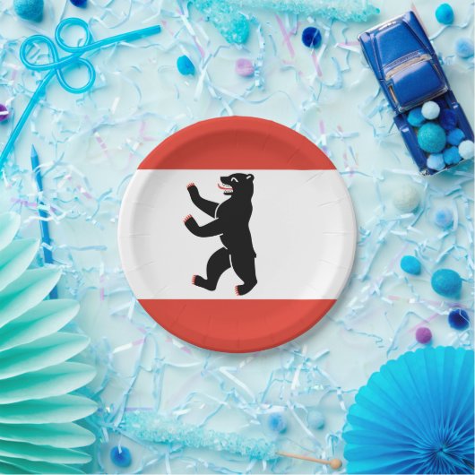 Berliner Teller-Flagge Pappteller (Party)