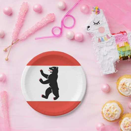 Berliner Teller-Flagge Pappteller (Party)