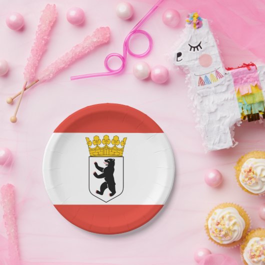 Berliner Teller-Flagge Pappteller (Party)
