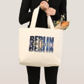 Berliner Text-Souvenir Jumbo Stoffbeutel (Vorderseite (Produkt))