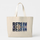 Berliner Text-Souvenir Jumbo Stoffbeutel (Rückseite)