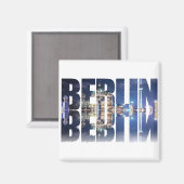Berliner Text-Souvenir Magnet (Vorderseite/Rückseite)