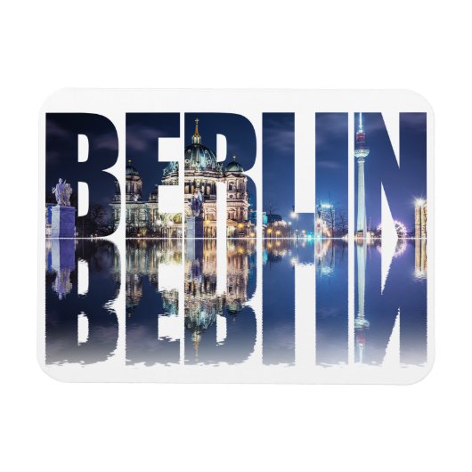 Berliner Text-Souvenir Magnet (Horizontal)